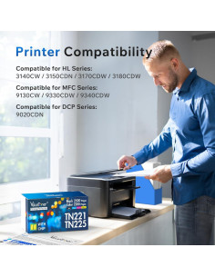 Cartuchos de Tóner Compatible Valuetoner TN221 TN225 - 5 Piezas 2