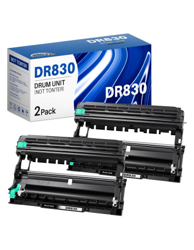 Unidad de Tambor DR830 Colorfly - Paquete de 2, Compatible con TN830