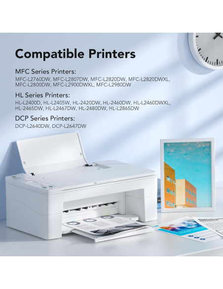 Unidad de Tambor DR830 Colorfly - Paquete de 2, Compatible con TN830