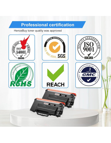 Cartucho de Tóner TN850 Alto Rendimiento HenceBuy - Paquete de 2