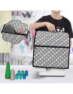 Funda para Serger LUXJA con Bolsillos - Compatible con Singer y Brother 2