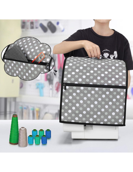 Funda para Serger LUXJA con Bolsillos - Compatible con Singer y Brother