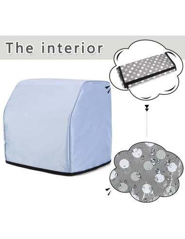 Funda para Serger LUXJA con Bolsillos - Compatible con Singer y Brother