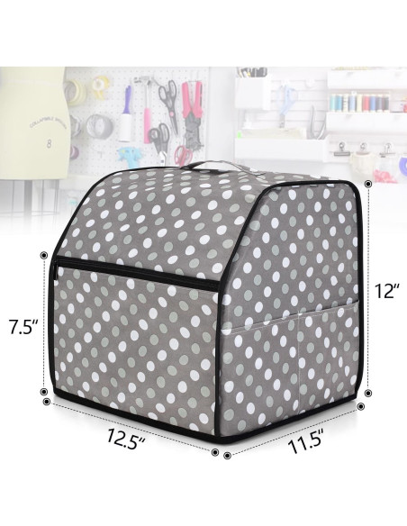 Funda para Serger LUXJA con Bolsillos - Compatible con Singer y Brother