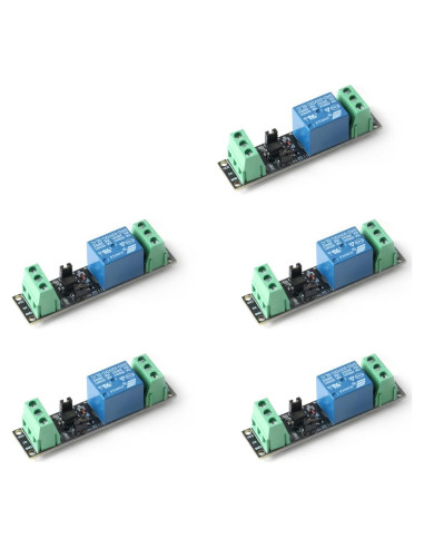 Módulo de Relé de Potencia 5Pcs JESSINIE 3V 10A 250VAC
