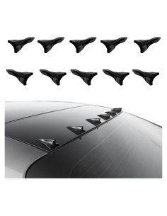 Juego de Difusores de Aleta de Tiburón RGOAANC ABS Negro 10PCS