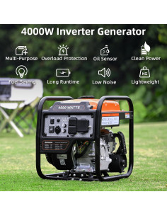 Generador Inversor Oxseryn 4000W Gas Portátil Bajo Ruido 2