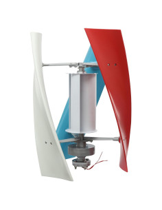 Generador Eólico Vertical MOCHAG 100W 12V con Rueda Asistida