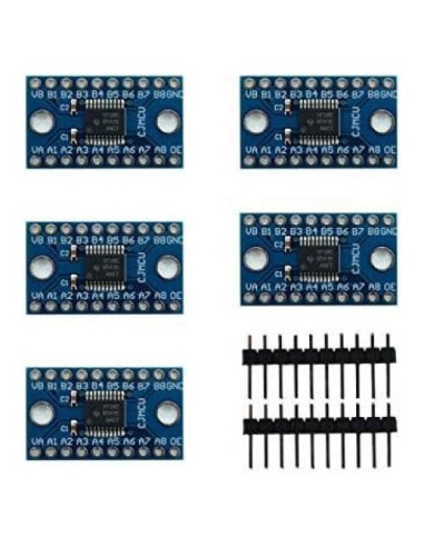 Módulo de Conversión de Nivel Lógico DEVMO TXS0108E 5pcs 8 Canales