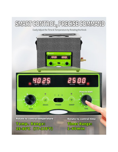 Limpiador Ultrasónico ONEZILI 6L 180W Calentado 40kHz