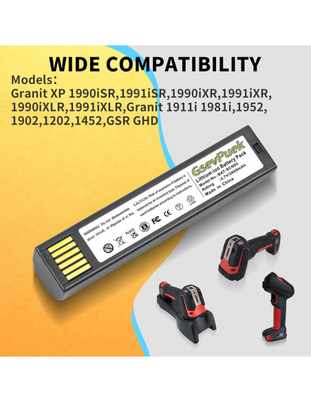 Batería de Reemplazo Honeywell BAT-SCN05 2600mAh Li-ion