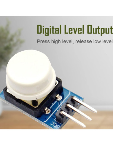 Módulo de Tecla Grande 12x12mm DAOKAI 6 Piezas 3.3V 5V