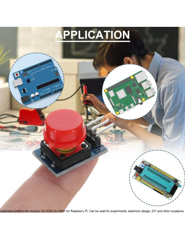 Módulo de Tecla Grande 12x12mm DAOKAI 6 Piezas 3.3V 5V