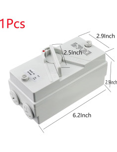 Interruptor de Desconexión de Motor Antrader 63A 220V IP66 2