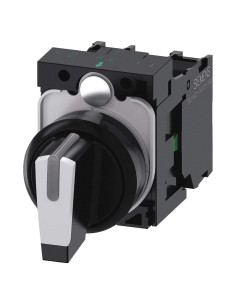 Interruptor Selector Siemens 3SU11002BL601NA0 I-O-II 22mm IP66 IP67 IP69K