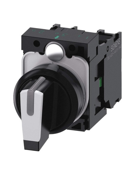 Interruptor Selector Siemens 3SU11002BL601NA0 I-O-II 22mm IP66 IP67 IP69K