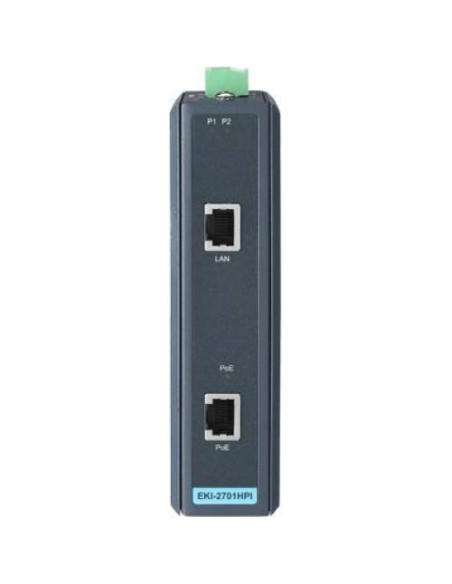 Inyector PoE Gigabit Industrial Advantech EKI-2701HPI 30W