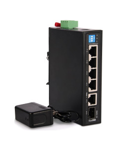 Conmutador Ethernet Industrial Real HD 6 Puertos 1000Mbps