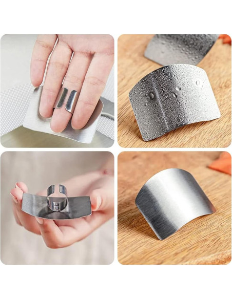 Protector de Dedos de Acero Inoxidable Genérico 4 Piezas