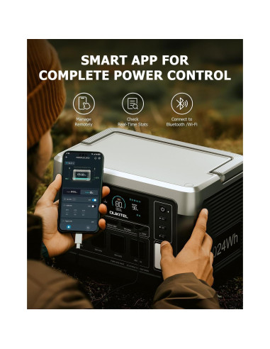 Estación de Energía OUKITEL P1000 Plus 1800W con Panel Solar 200W