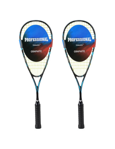 Juego de 2 Raquetas de Squash TENGAOSI Grafeno Azul