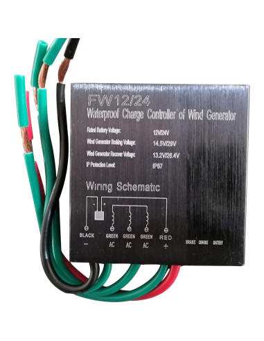 Generador de Turbina Eólica Aohuada 400W 12V/24V 3 Aspas