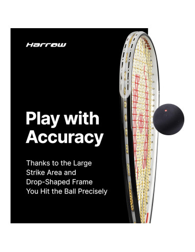 Raqueta de Squash Harrow Storm 145 para Principiantes - 145g