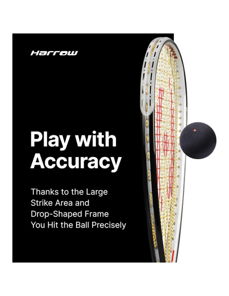 Raqueta de Squash Harrow Storm 145 para Principiantes - 145g