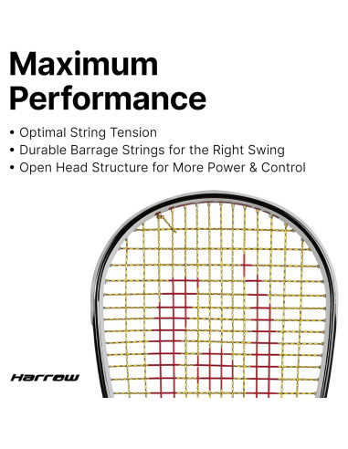 Raqueta de Squash Harrow Storm 145 para Principiantes - 145g