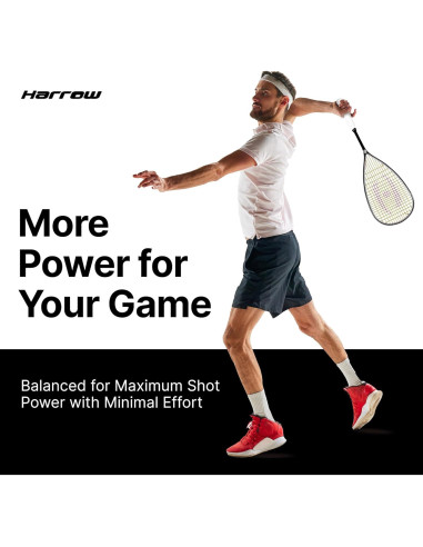 Raqueta de Squash Harrow Storm 145 para Principiantes - 145g
