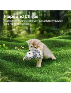 Juguete Interactivo para Gatos Potaroma Búho Recargable 10 cm 2