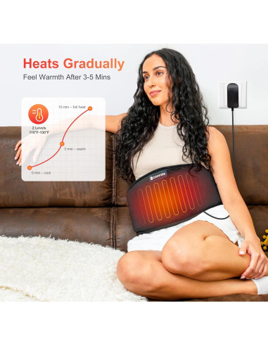 Almohadilla Térmica Eléctrica Comfier CF-6006N con Masaje