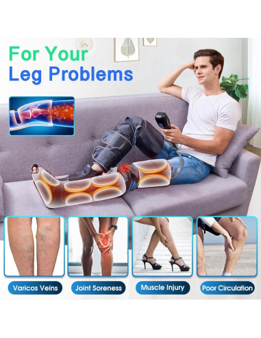 Masajeador de Piernas Slothmore con Compresión de Aire y Calor
