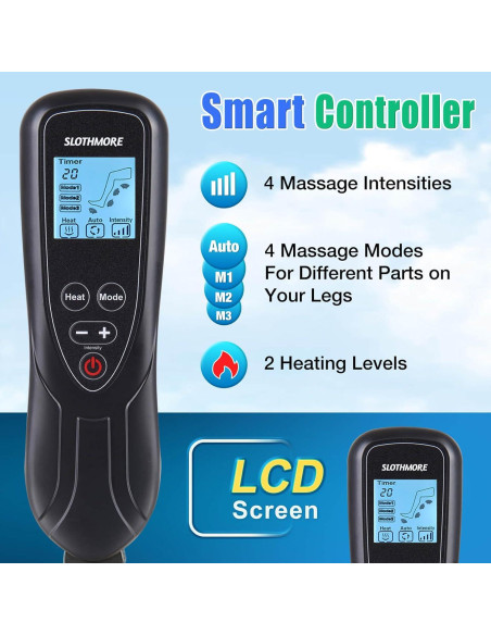 Masajeador de Piernas Slothmore con Compresión de Aire y Calor