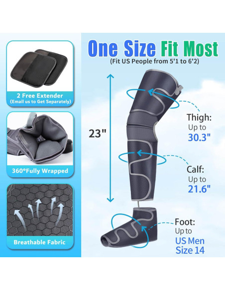 Masajeador de Piernas Slothmore con Compresión de Aire y Calor