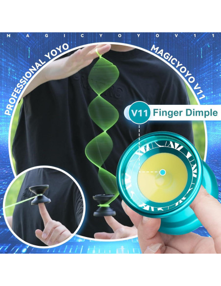 Yo-Yo Profesional V11 MagicYoyo + K1 para Principiantes