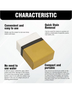 Borrador de Limpieza para Zapatillas Genérico 130g Sin Agua 2