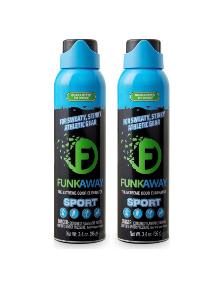 FunkAway Sport Spray Eliminador de Olores 96.39 ml - Paquete de 2