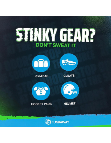 FunkAway Sport Spray Eliminador de Olores 96.39 ml - Paquete de 2