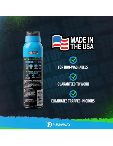 FunkAway Sport Spray Eliminador de Olores 96.39 ml - Paquete de 2