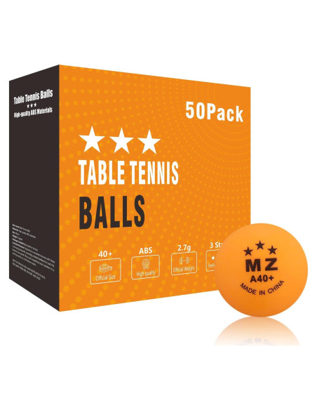 Pelotas de Ping Pong Meizhouer 50 Unidades Coloridas