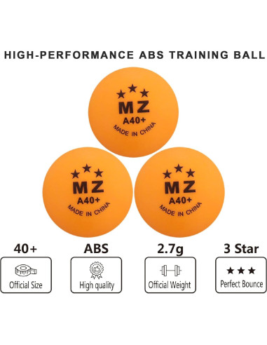 Pelotas de Ping Pong Meizhouer 50 Unidades Coloridas