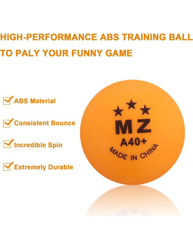 Pelotas de Ping Pong Meizhouer 50 Unidades Coloridas