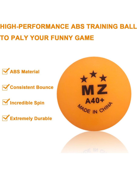 Pelotas de Ping Pong Meizhouer 50 Unidades Coloridas