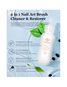 Limpiador y Restaurador de Pinceles Modelones 80ml - Gel y Acrílico 2