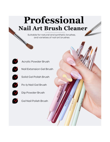 Limpiador y Restaurador de Pinceles Modelones 80ml - Gel y Acrílico