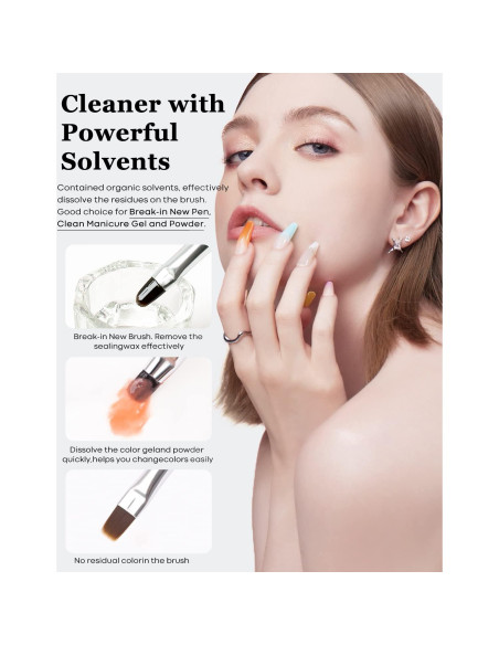 Limpiador y Restaurador de Pinceles Modelones 80ml - Gel y Acrílico