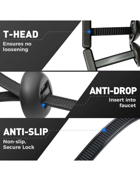 30 Hebillas de Brida Universal de Nylon Genérico 9.14 cm