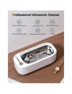 Limpiador Ultrasónico de Joyas ULTRDREAMS - 47kHz, Blanco 2