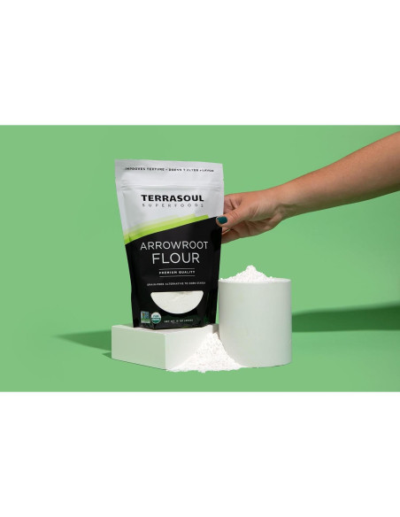 Harina de Arrurruz Orgánica Terrasoul 453.6 g - Sin Gluten